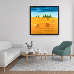 Encadré 36 x 36 - Paysage de la campagne
