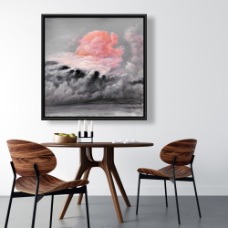 Framed 36 x 36 - Pink clouds