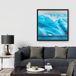 Framed 36 x 36 - Icebergs