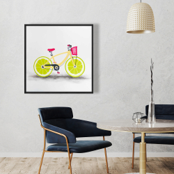 Framed 36 x 36 - Lime wheel bike