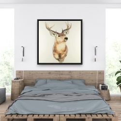 Framed 36 x 36 - Deer portrait