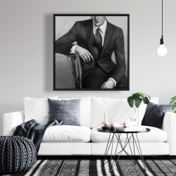 Framed 36 x 36 - Businessman