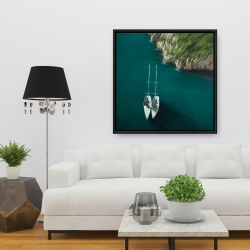 Framed 36 x 36 - Smooth sailing