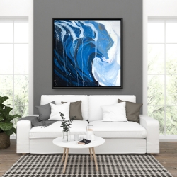 Encadré 36 x 36 - Vague abstraite en mouvement