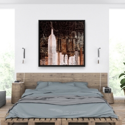 Framed 36 x 36 - The empire city of newyork