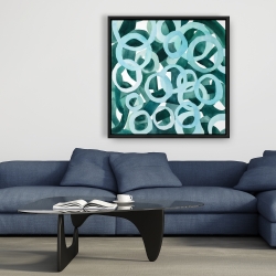 Framed 36 x 36 - Abstract rings