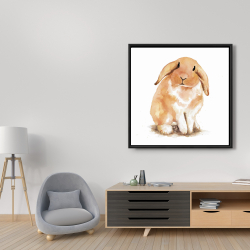 Framed 36 x 36 - Lop-rabbit