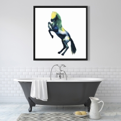 Framed 36 x 36 - Greeting horse