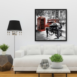 Framed 36 x 36 - European street