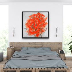Framed 36 x 36 - Abstract rose