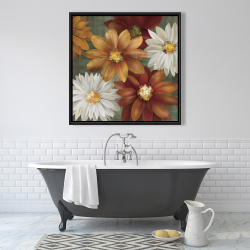 Encadré 36 x 36 - Fleurs aux couleurs d'automne