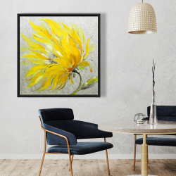 Encadré 36 x 36 - Fleur jaune