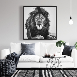 Framed 36 x 36 - The lion king