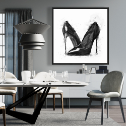 Encadré 36 x 36 - Chaussures noires à talons hauts