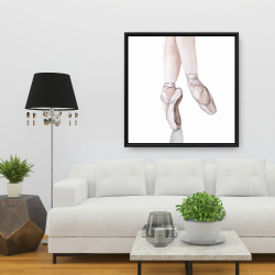 Framed 36 x 36 - Ballerina feet