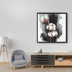 Encadré 36 x 36 - Fleurs de cotton