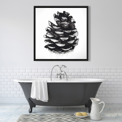 Framed 36 x 36 - Pine cone