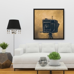 Framed 36 x 36 - Vintage camera
