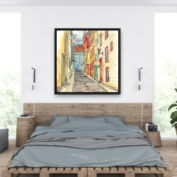 Framed 36 x 36 - Lane in le petit champlain