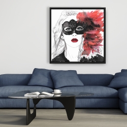Framed 36 x 36 - Masked ball