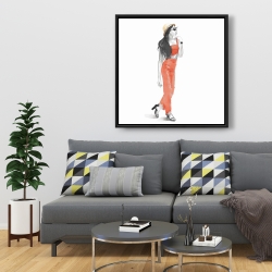 Framed 36 x 36 - Strike the pose