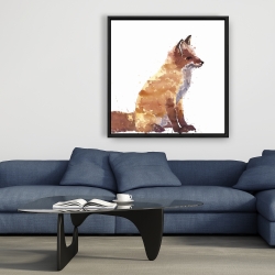 Framed 36 x 36 - Red fox