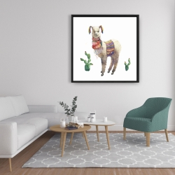 Framed 36 x 36 - Lama parade