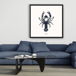 Encadré 36 x 36 - Homard bleu