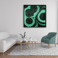 Encadré 36 x 36 - Pierre malachite