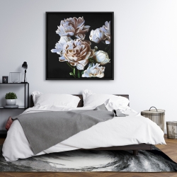 Framed 36 x 36 - Peonies