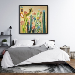Framed 36 x 36 - Desert gems