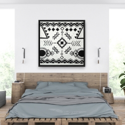 Framed 36 x 36 - Ethnic patterns