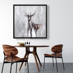 Encadré 36 x 36 - Chevreuil abstrait dans la foret