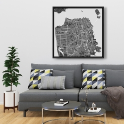 Encadré 36 x 36 - Plan graphique de san francisco