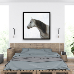 Framed 36 x 36 - Winter horse