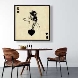 Framed 36 x 36 - King of spades