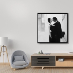 Framed 36 x 36 - Couple in the street