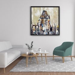 Encadré 36 x 36 - Château frontenac abstrait