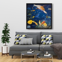 Encadré 36 x 36 - Poissons colorés sous l'océan