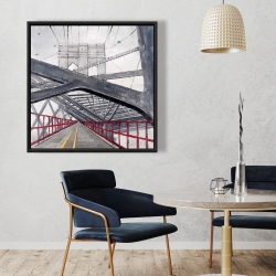 Framed 36 x 36 - Under the brooklyn bridge