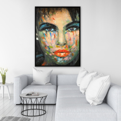 Framed 36 x 48 - Abstract portrait
