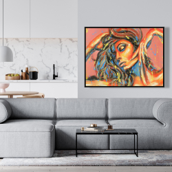 Framed 36 x 48 - Dance the colors