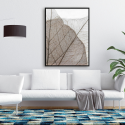 Encadré 36 x 48 - Feuilles séchées translucides