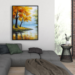 Framed 36 x 48 - Trees by the lake