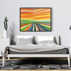 Framed 36 x 48 - Colorful road