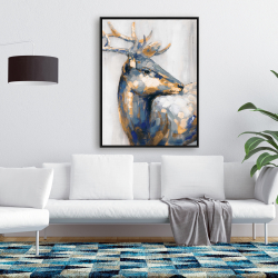 Framed 36 x 48 - Golden deer