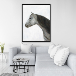 Framed 36 x 48 - Winter horse