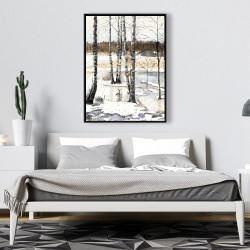 Framed 36 x 48 - Winter swamp
