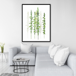 Framed 36 x 48 - Minimalist trees