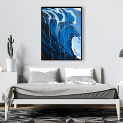 Encadré 36 x 48 - Vague abstraite en mouvement